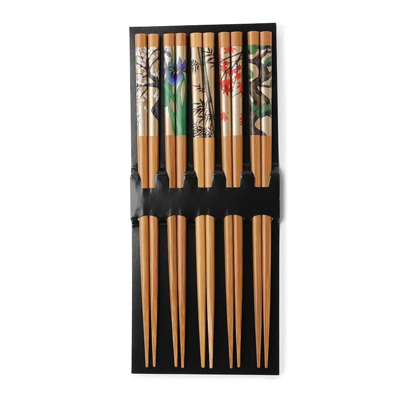CHOPSTICKS ANTIQUE BYOBOU 5 PAIRS