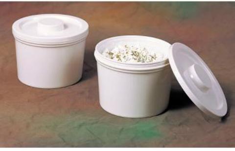 MELAMINE BUTTER DISH WHT