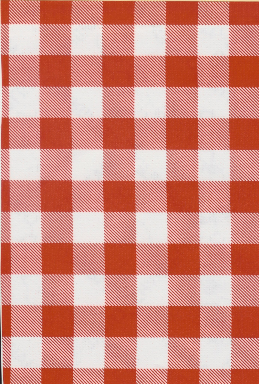 BUFFALO CHECK TABLECLOTH RED 48X 47.5