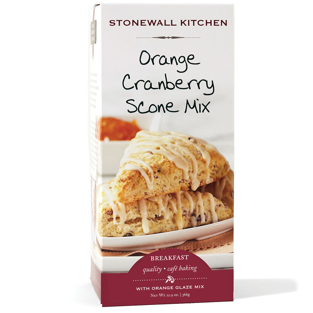 ORANGE CRANBERRY SCONE MIX w/ ORANGE GLAZE