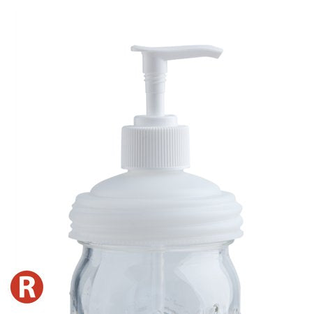 MASON JAR SOAP DISPENSER- NATURAL