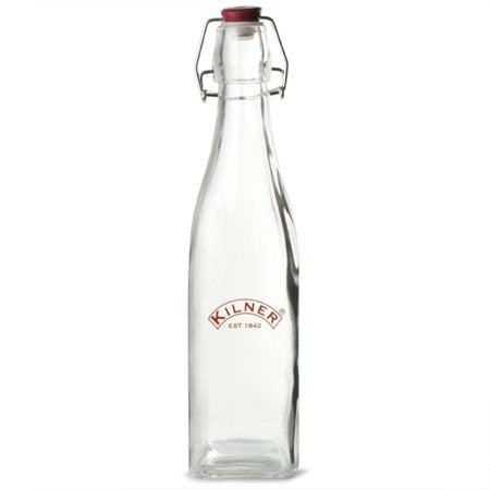 KILNER CLIP TOP SQUARE BOTTLE 16 OZ