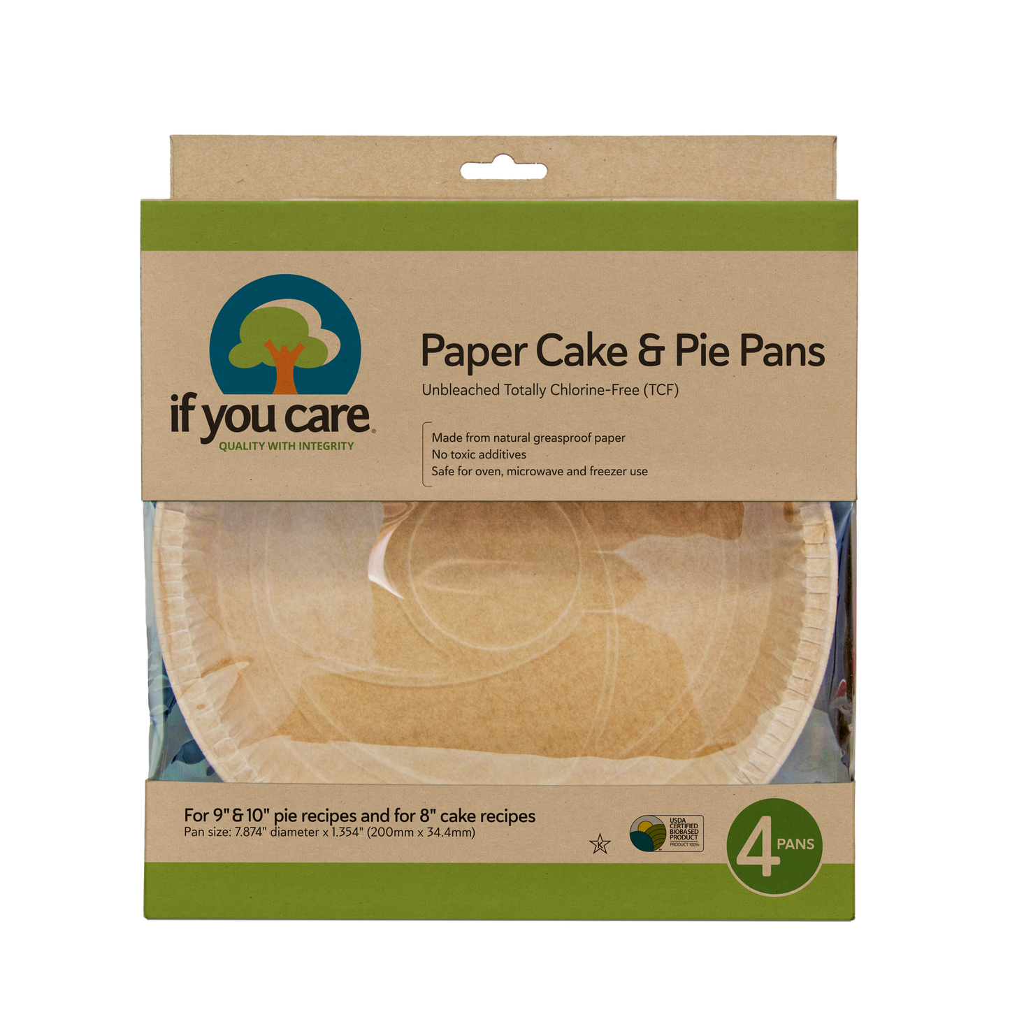 UNBLEACHED CAKE/PIE BAKING PANS