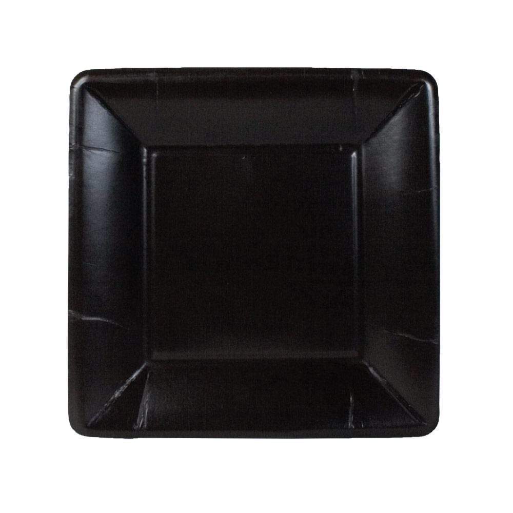 DESSERT PAPER PLATE BLACK