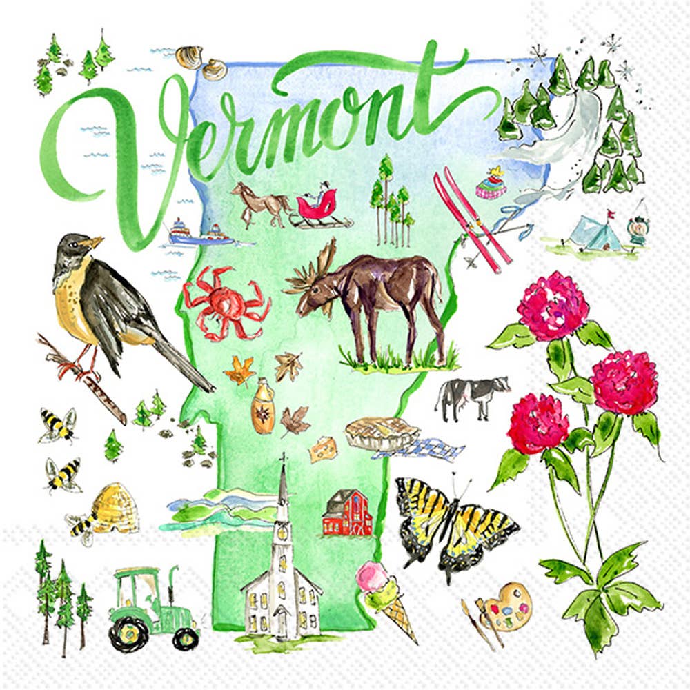COCKTAIL NAPKINS VERMONT 20-PACK