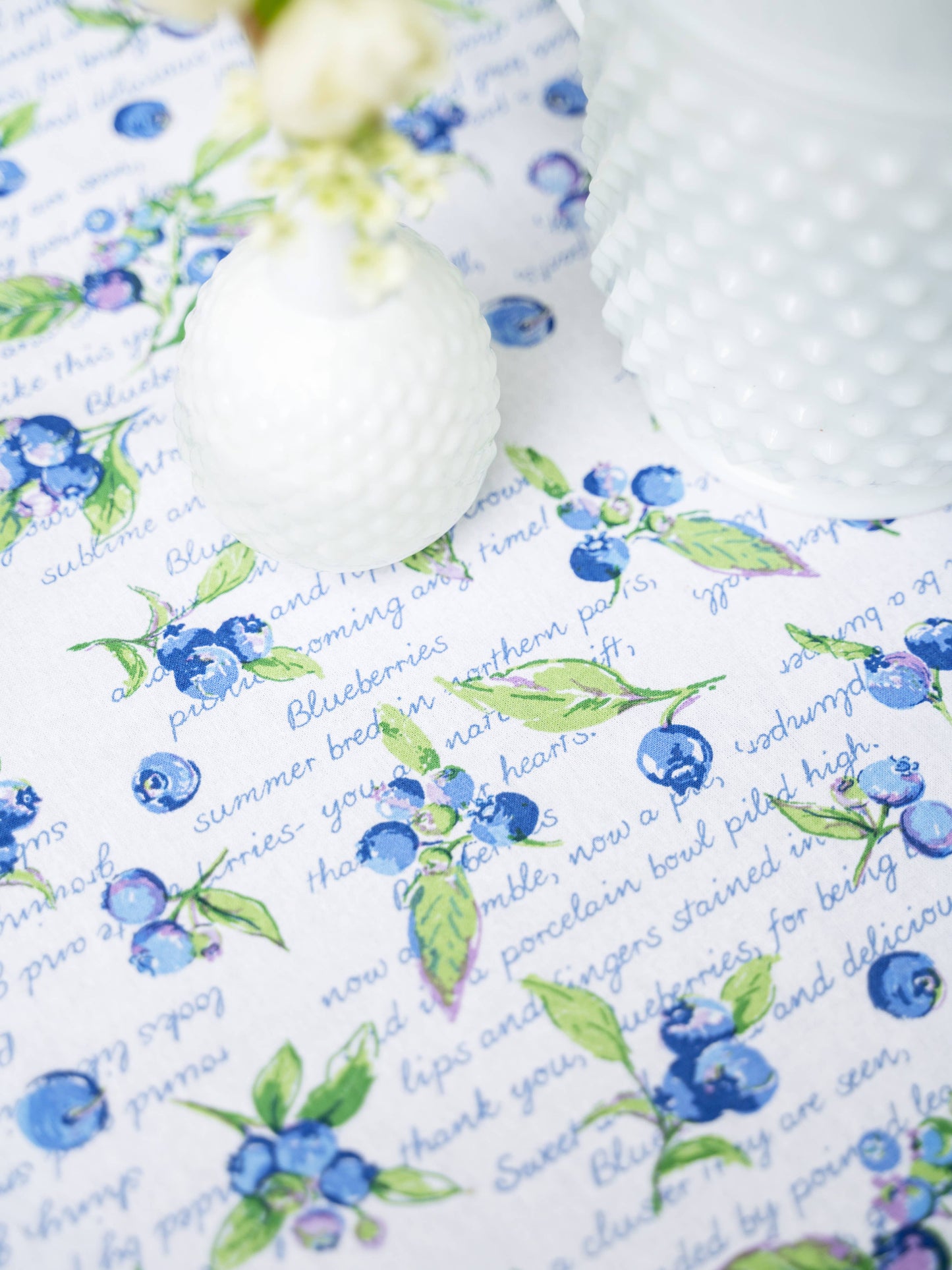 APRIL CORNELL TABLECLOTH BLUEBERRY 60x90