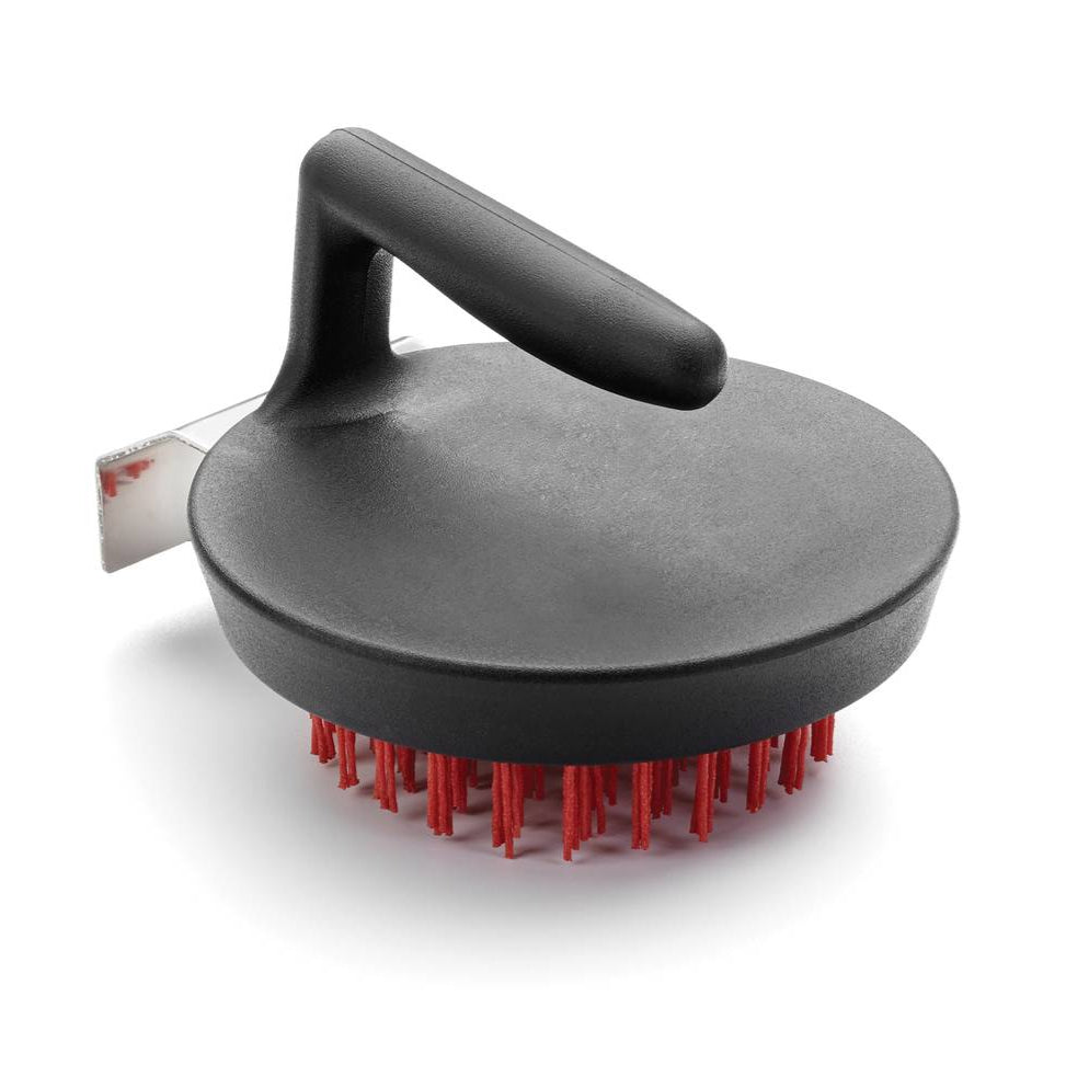 SALT BLOCK OR PIZZA STONE BRUSH W/ SCRAPER