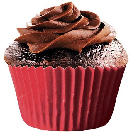 MINI SOLID CUPCAKE RED