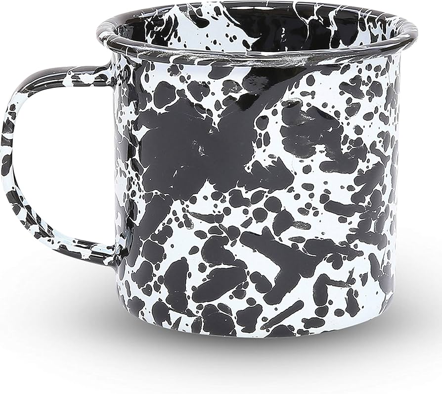 MUG SPATTERWARE BLK