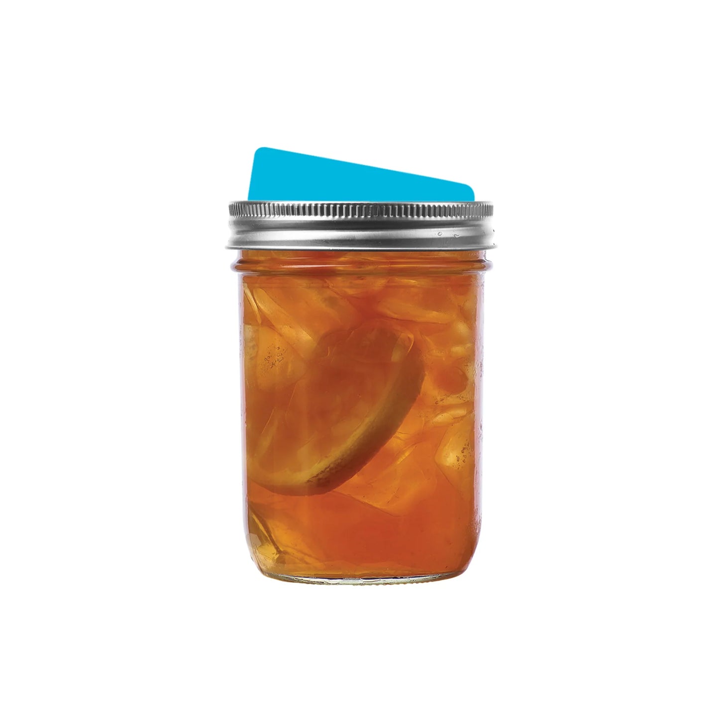 WIDE MOUTH SILICONE DRINK LID S/4 BLUE 3.25 INCH