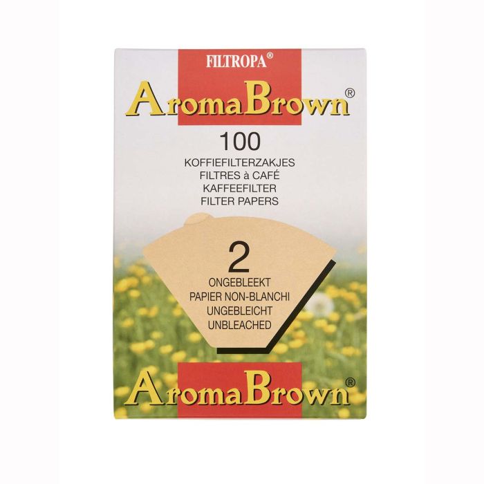FILTROPA UNBLEACHED COFFEE FILTERS #2 100 CT