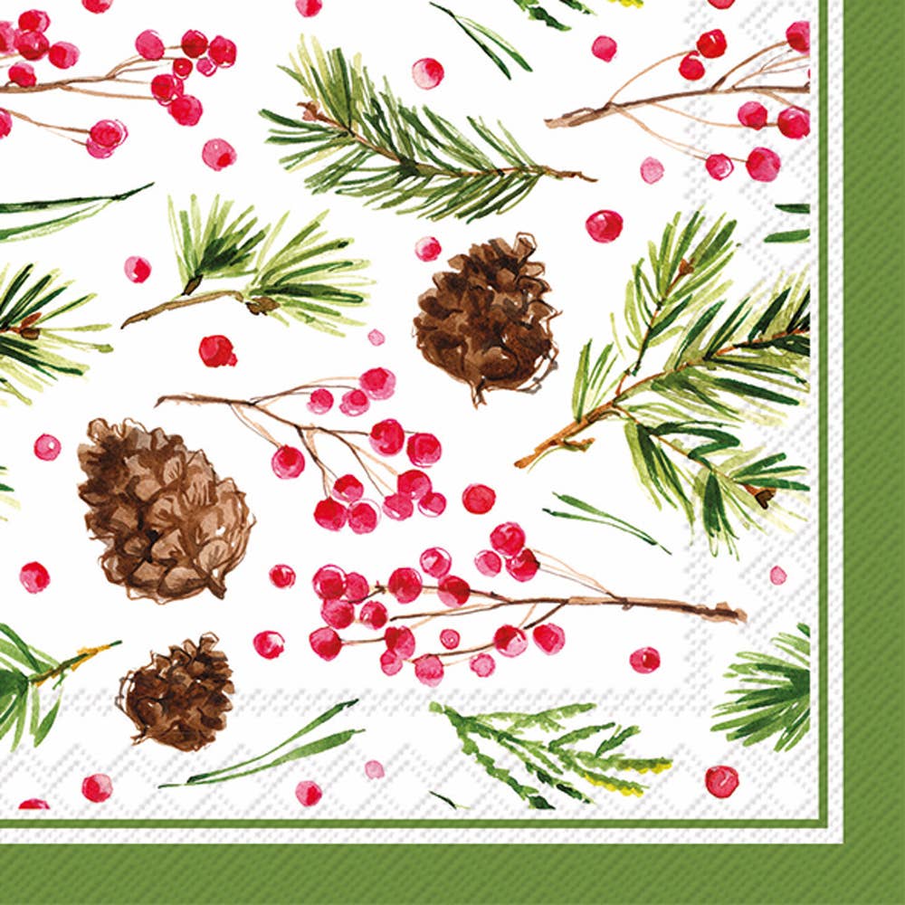 COCKTAIL NAPKINS PINECONES