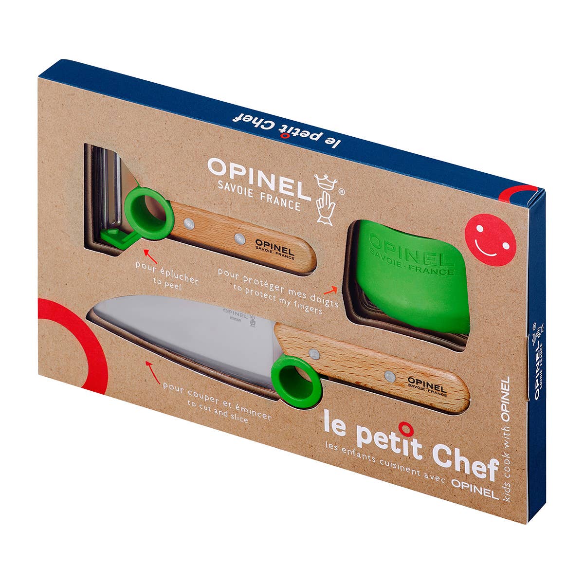 LE PETIT CHEF 3 PC KNIFE SET RED