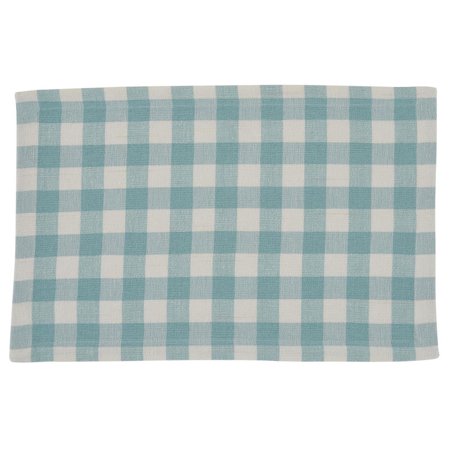 PLACEMAT GINGHAM AQUA