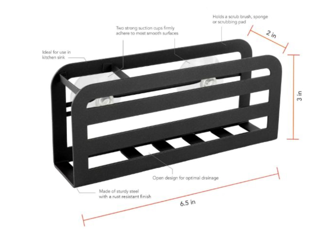 HUDSON SPONGE AND BRUSH HOLDER