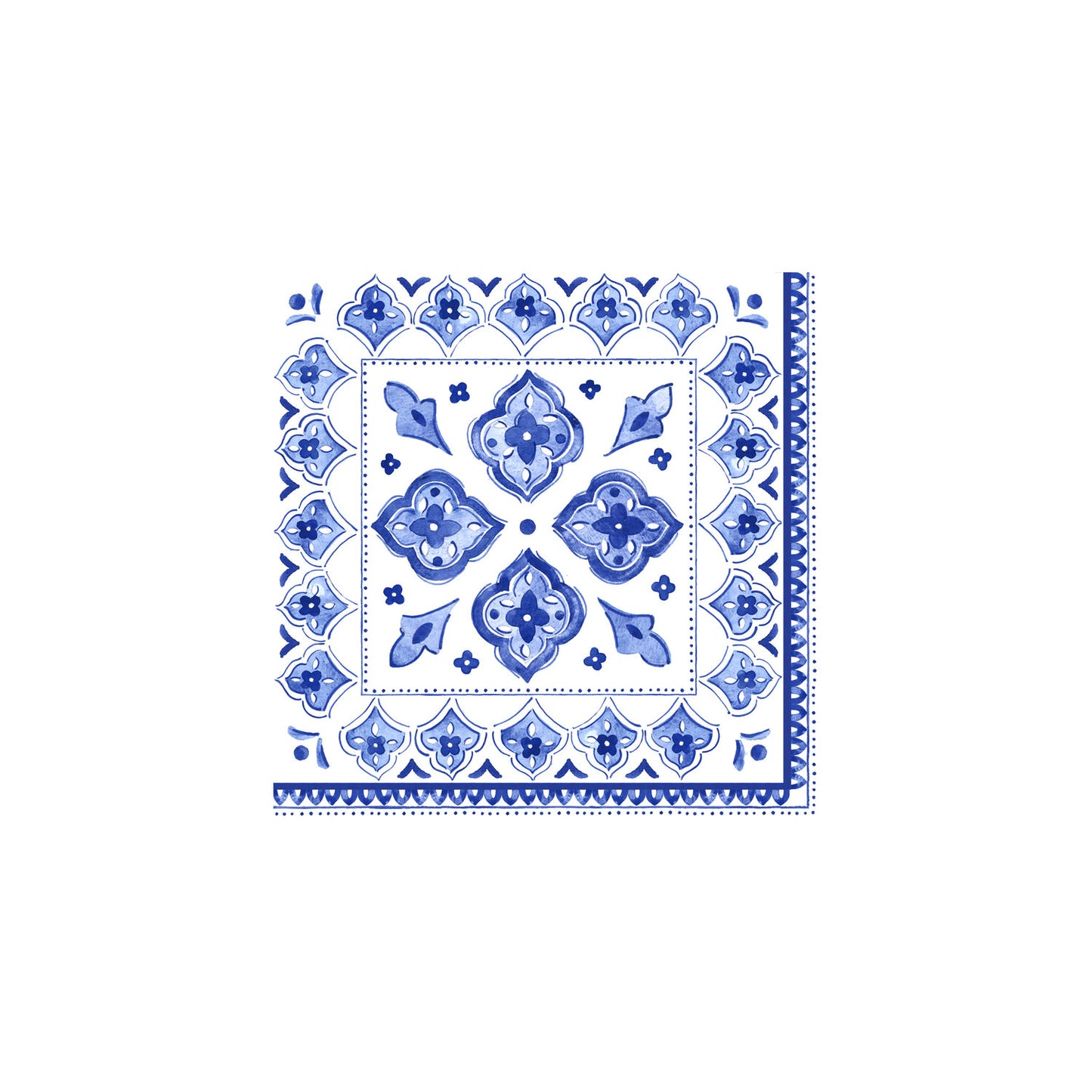 COCKTAIL NAPKIN MOROCCAN BLUE