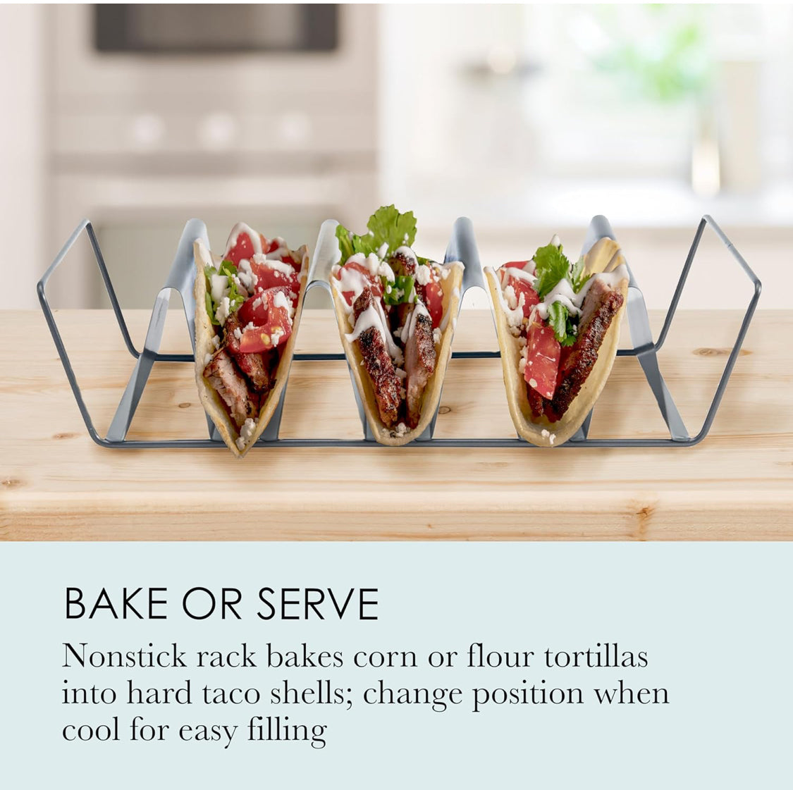 CHICAGO METALLIC BAKED TACO RACK