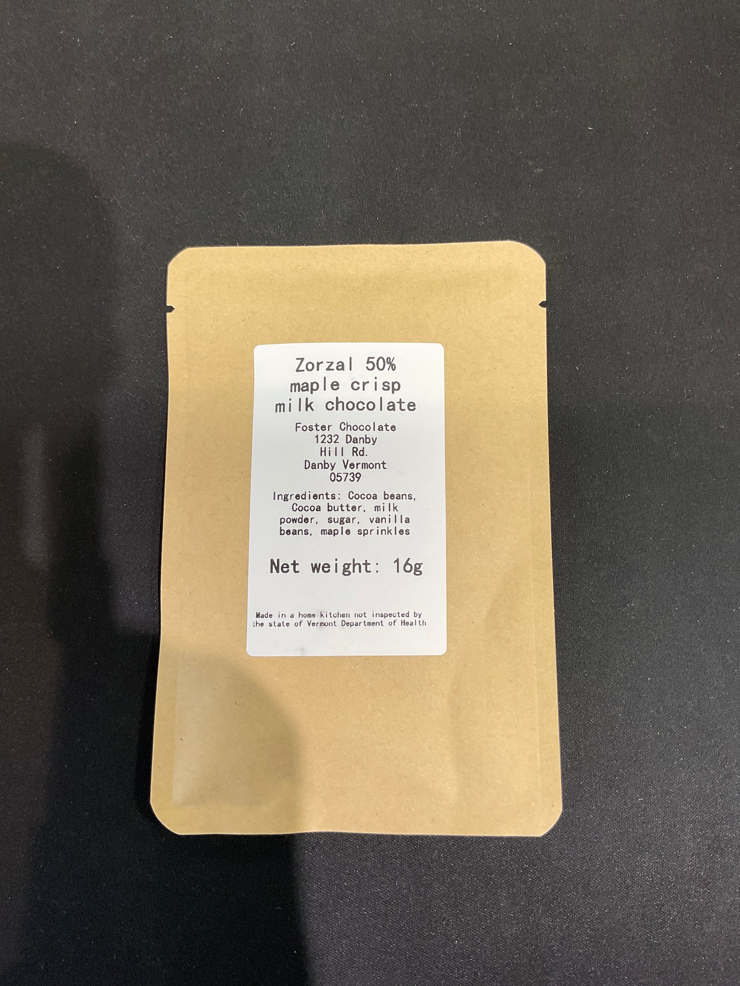 FOSTER ZORZAL MAPLE CRISP MILK CHOCOLATE