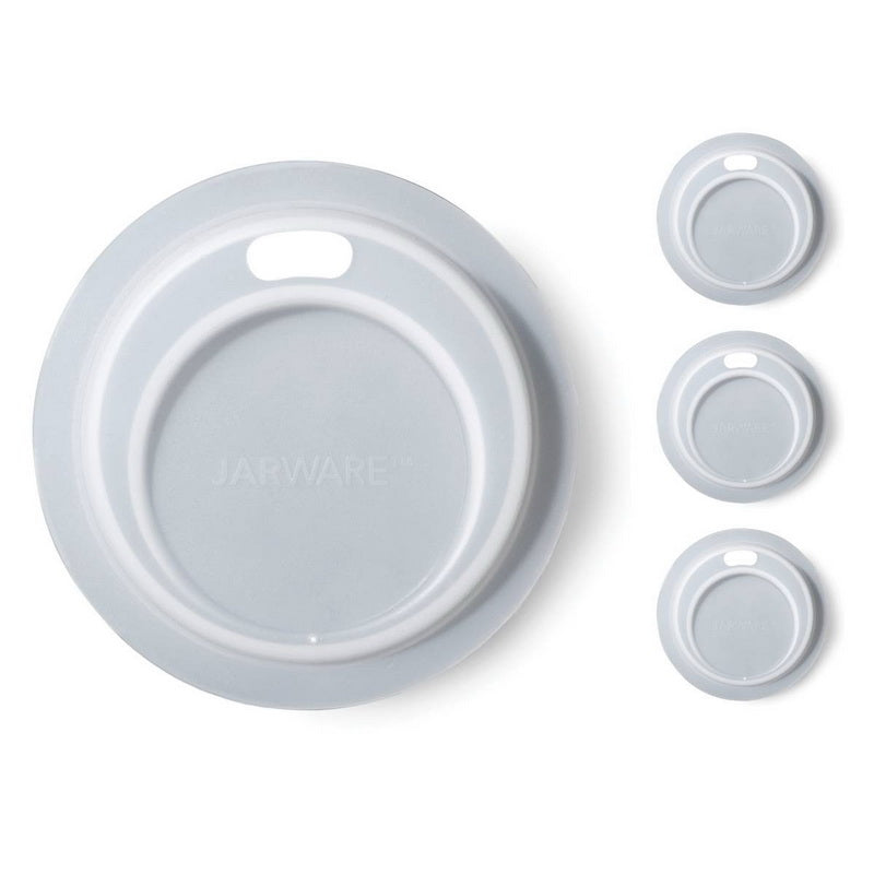 SILICONE DRINK S/4 TRANSLUCENT WHITE 3.25 INCH