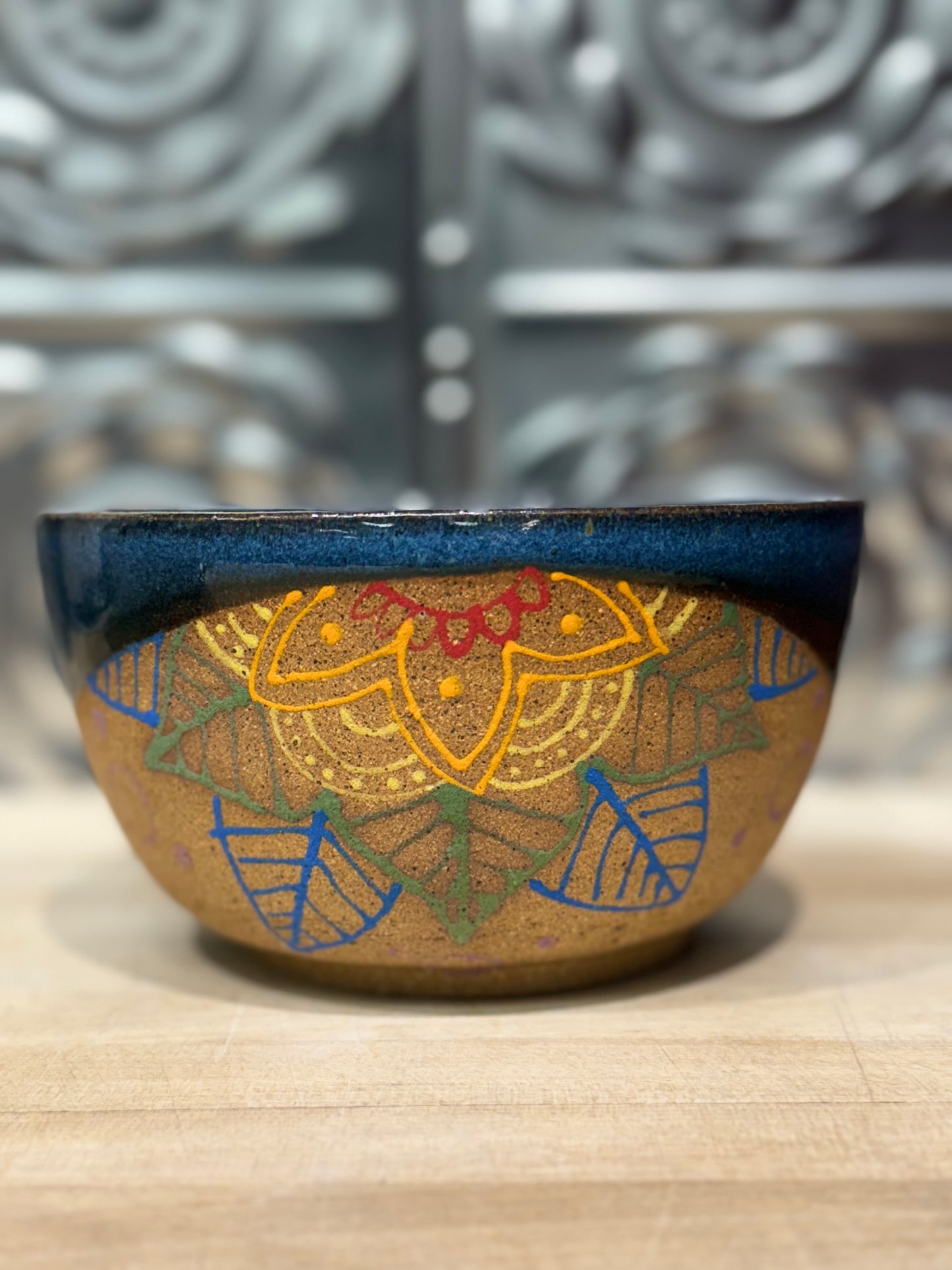 RISING FOREST BOWL- RAINBOW MANDALA