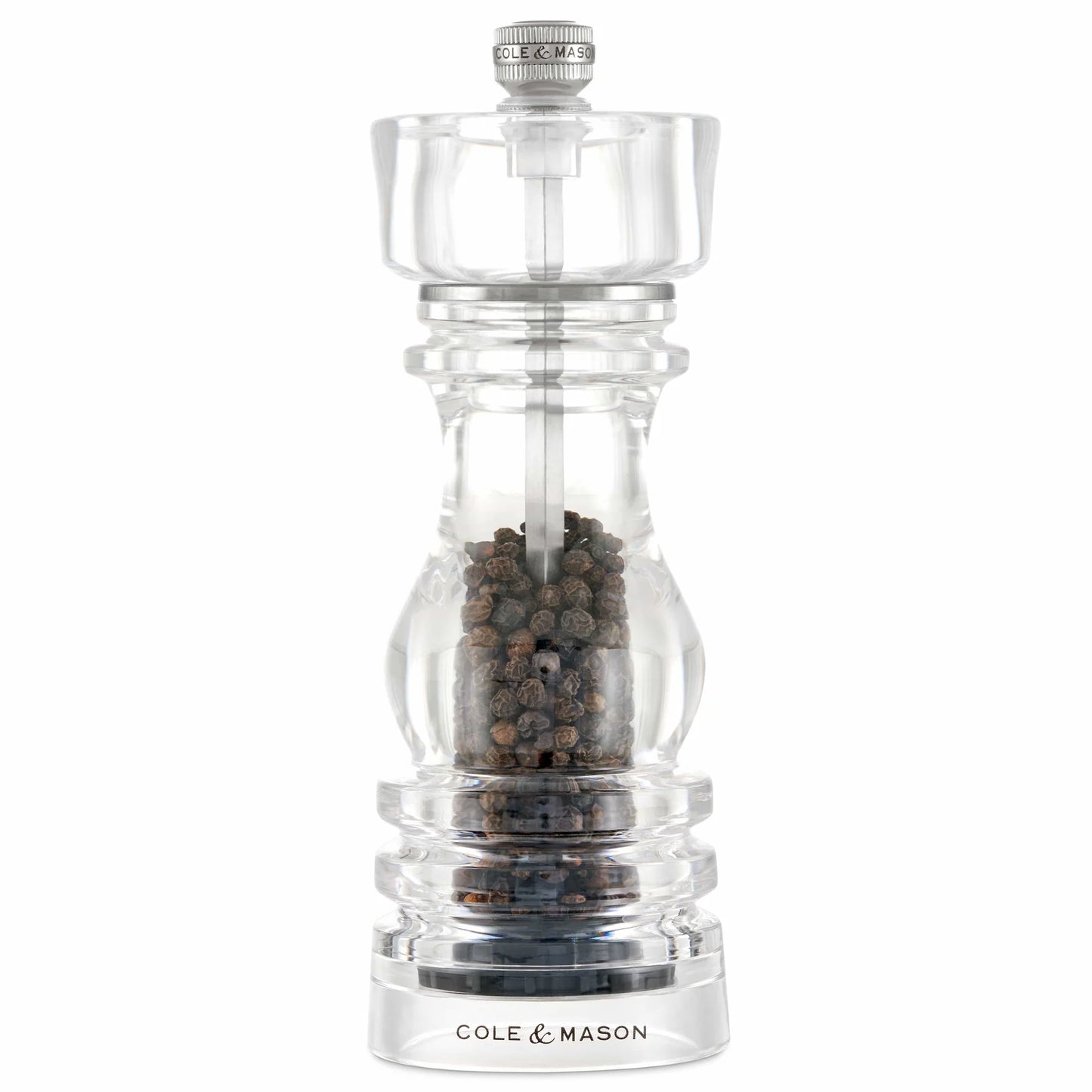 COLE & MASON LONDON ACRYLIC PEPPERMILL