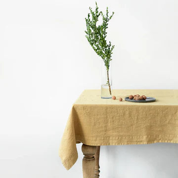 TABLECLOTH LINEN HONEY 55"X 98"
