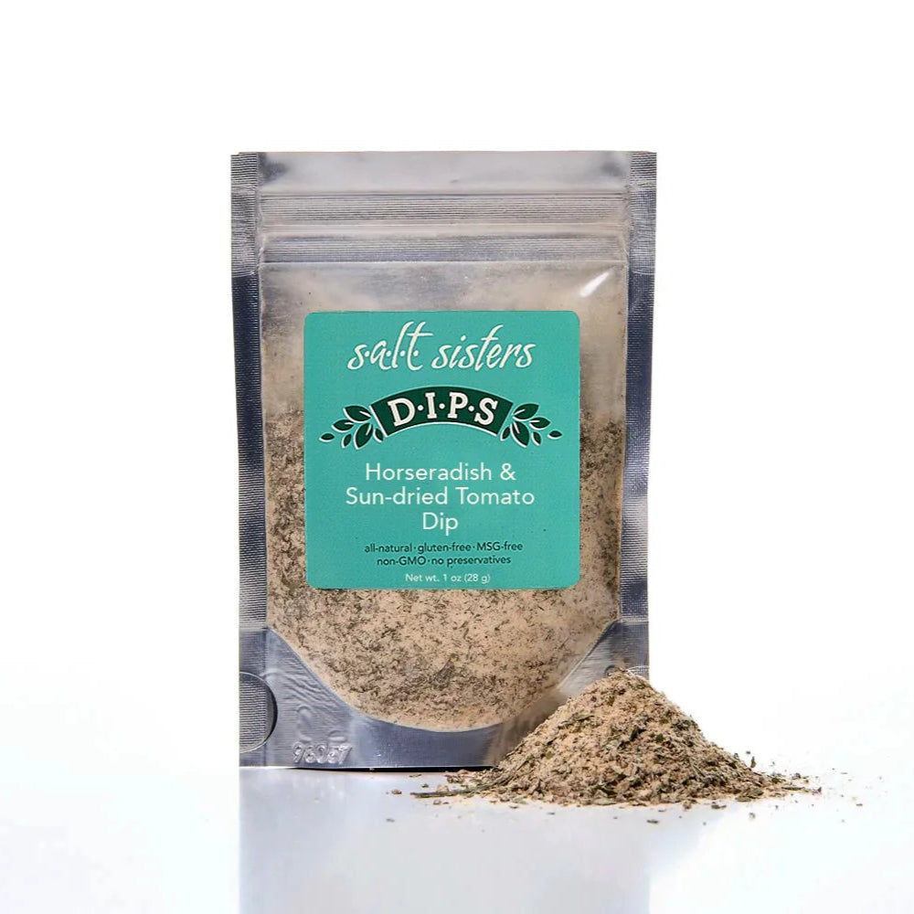 SALT SISTERS HORSERADISH & SUN-DRIED TOMATO DIP 2 OZ
