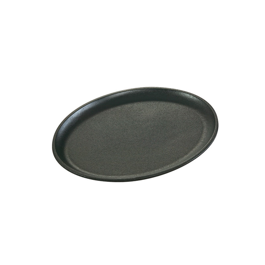 LODGE CAST IRON OVAL SERVING GRIDDLE 13.25 X 10"