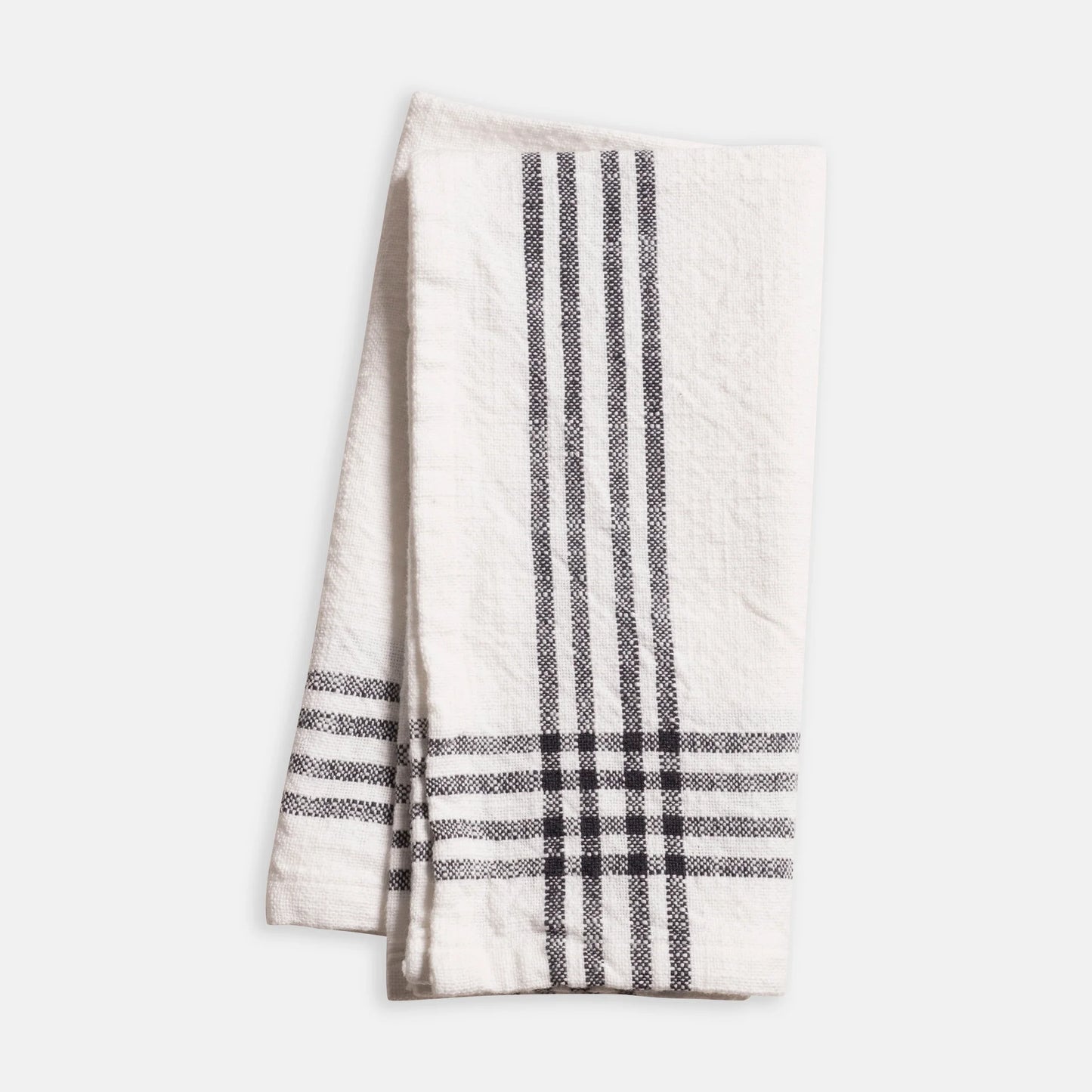 NAPKIN 20"X20" WHT/BLK STRIPES