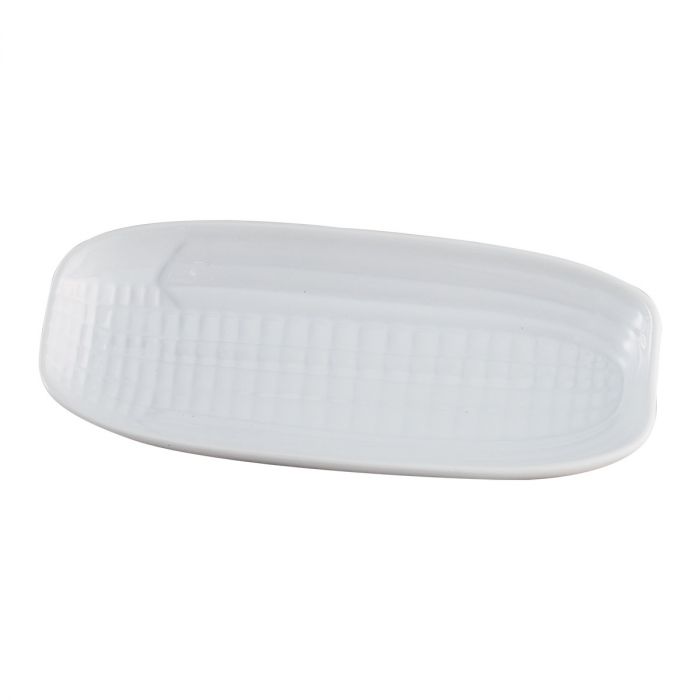 PORCELAIN CORN DISH 9.5X4"