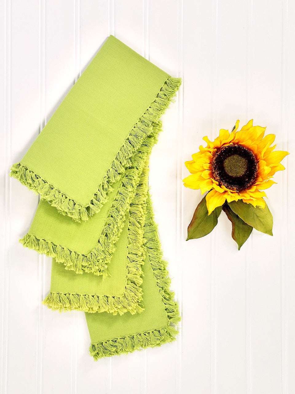 NAPKIN SET4 18" LITE GRN