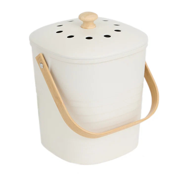 BAMBOO & MELAMINE COMPOST PAIL