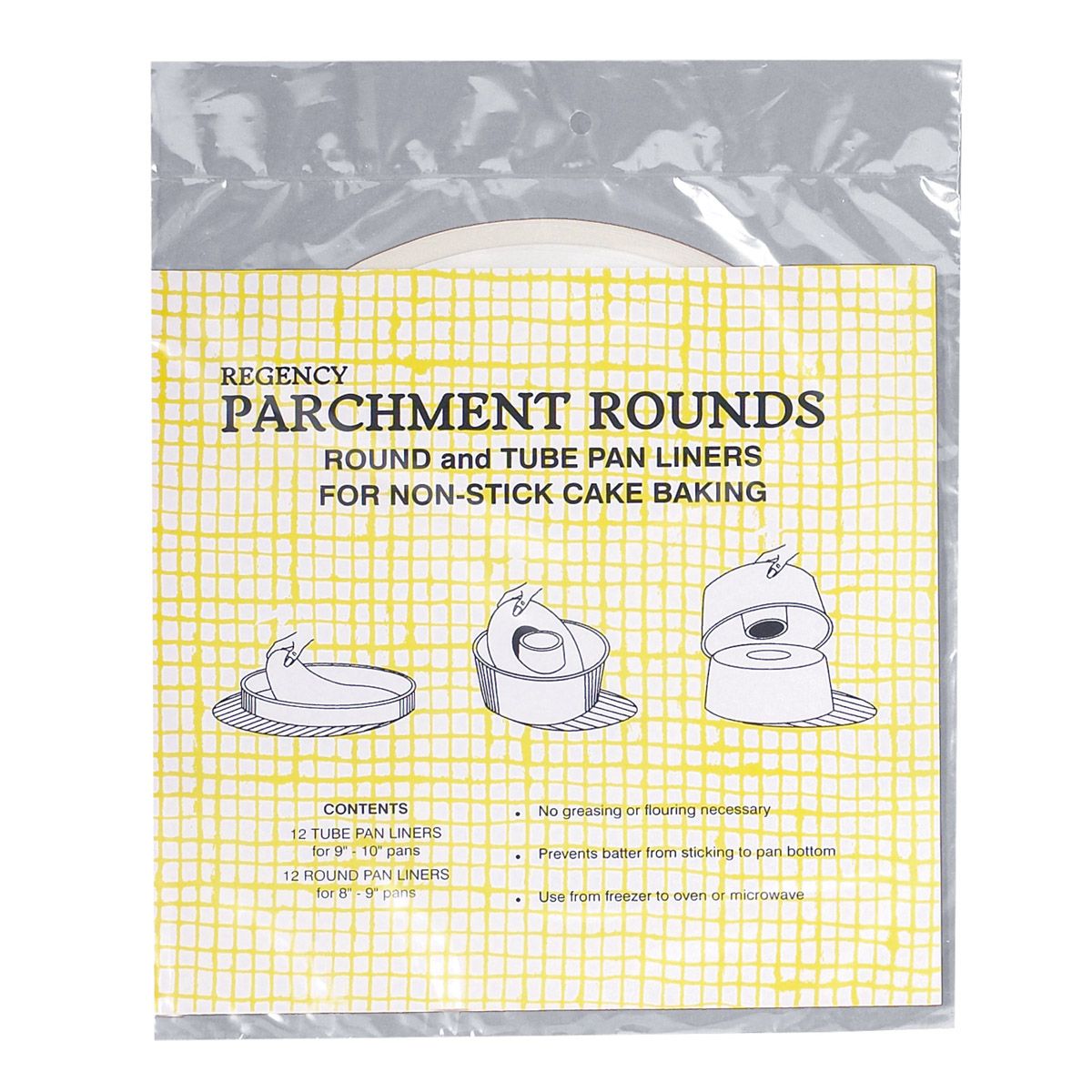 PARCHMENT PAPER ROUND AND TUBE LINERS 8-9"