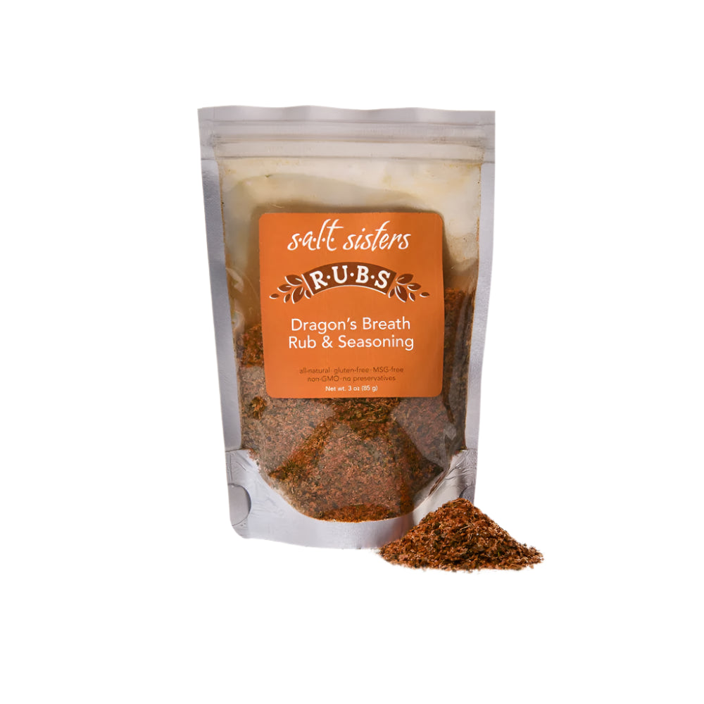 SALT SISTERS DRAGON'S BREATH RUB & SEASONING 3 OZ