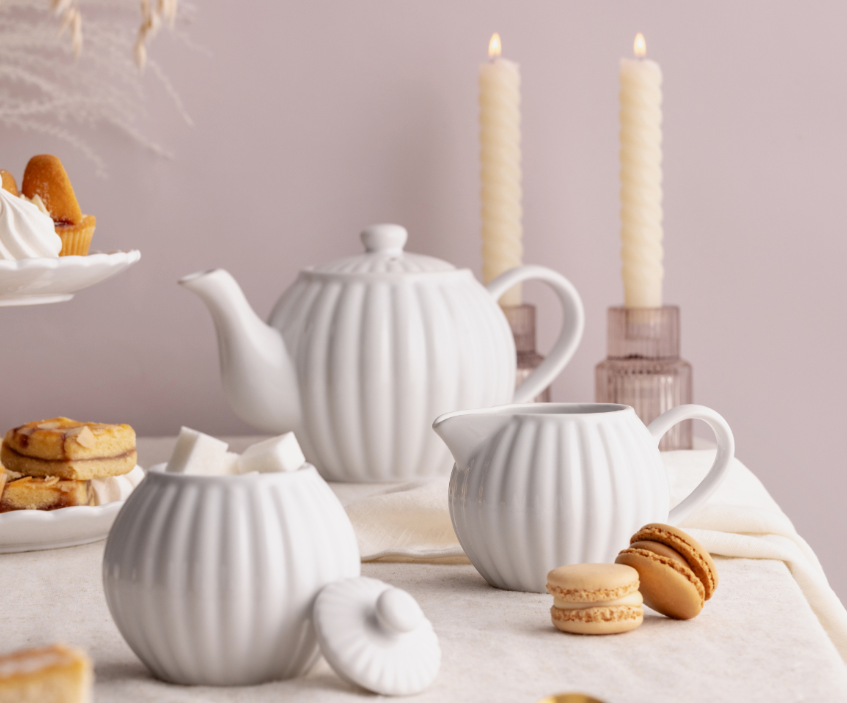 PRICE & KENSINGTON LUXE TEAPOT 6 CUP WHITE