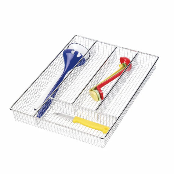 CHROME CUTLERY TRAY LARGE