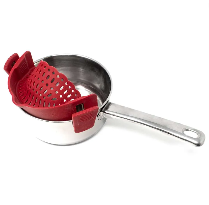 SILICONE CLIP-ON STRAINER