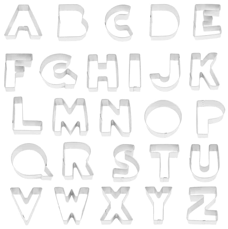 ALPHABET COOKIE CUTTER SET