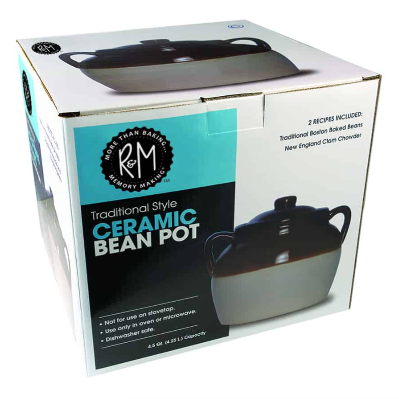 CERAMIC BEAN POT LARGE 4.5 QT