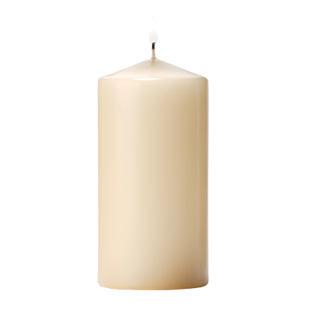 PILLAR CANDLE 3" X 6" IVORY