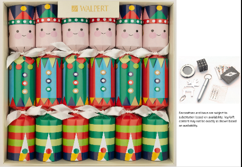CHRISTMAS CRACKERS CHRISTMAS ELF 12IN 6CT