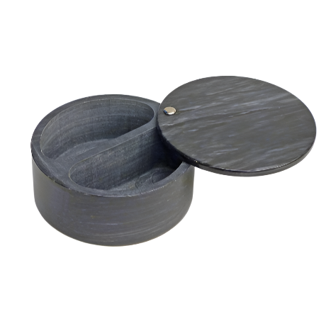 BLACK MARBLE SALT BOX
