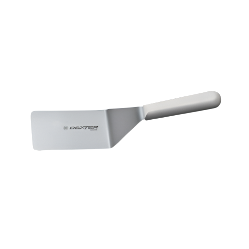 DEXTER PANCAKE TURNER 4 X 2.5" WHITE HANDLE (P94851)