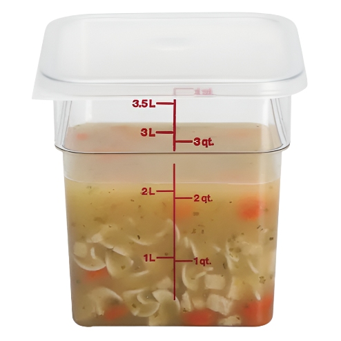 CAMBRO SQUARE 4QT W/LID