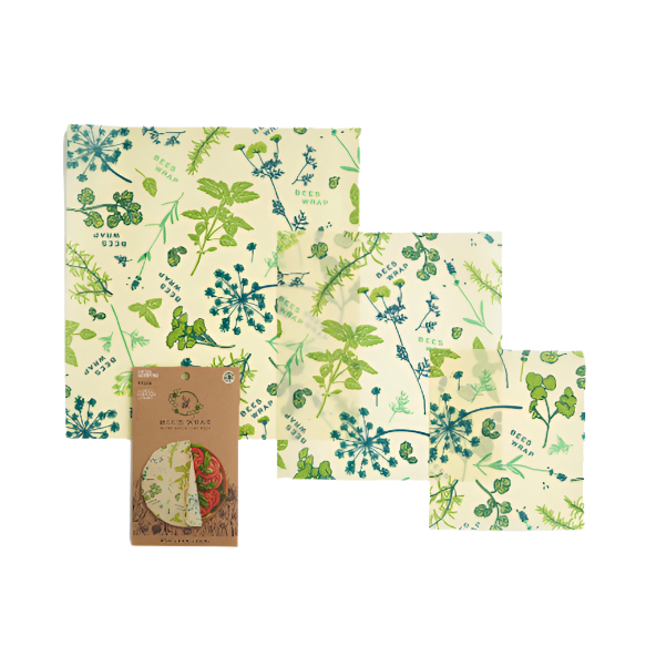 BEE'S WRAP 3 PK VEGAN HERB GARDEN ASST