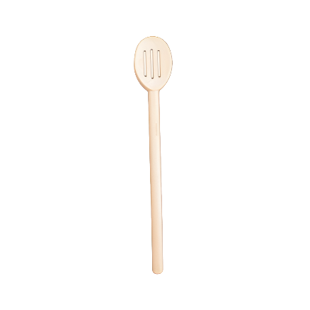 BEECHWOOD 12" SLOTTED WOODEN SPOON