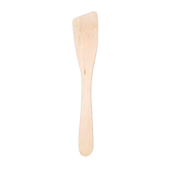 BEECHWOOD 12" EXTRA CURVED SPATULA W/BEVELED EDGE