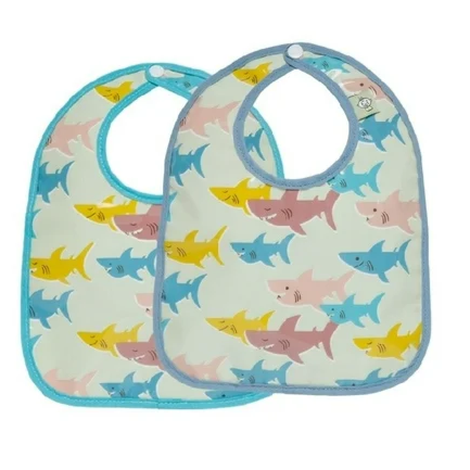 BABY BIB SET/2 SMILEY SHARK