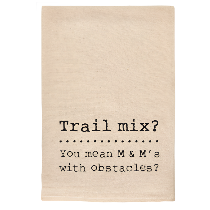 TRAIL MIX FUNNY NATURAL TOWEL
