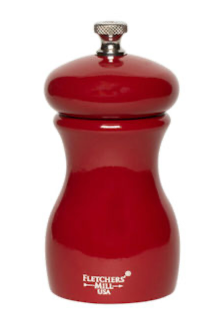 MARSALA PEPPER MILL 4" RED